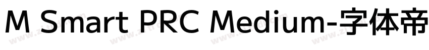 M Smart PRC Medium字体转换